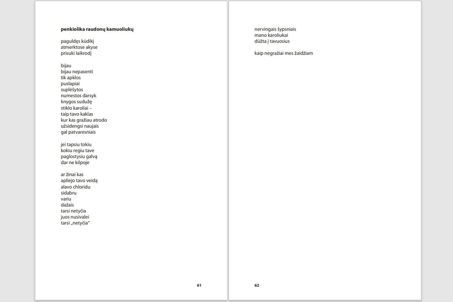  Aleksandro poezija iš knygos ,,Kulniuku dangus pradurtas“.