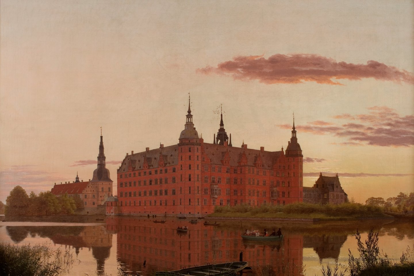 Tarp kitų darbų parodoje „Bundančios tautos. Danų tapybos „aukso amžius“ bus eksponuojamas Ch.Købke paveikslas „Frederiksborgo pilis. Prie Kalyklos tilto“.
