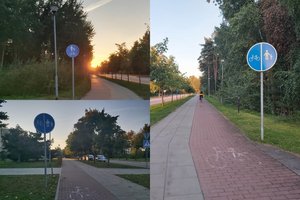 Kurorto gyventoja to dar nebuvo mačiusi: toje pat vietoje stovi trys skirtingi kelio ženklai