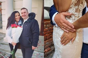 Skandalingasis atlikėjas Tomas Bagdonavičius Kauno rotušėje vedė savo mylimąją