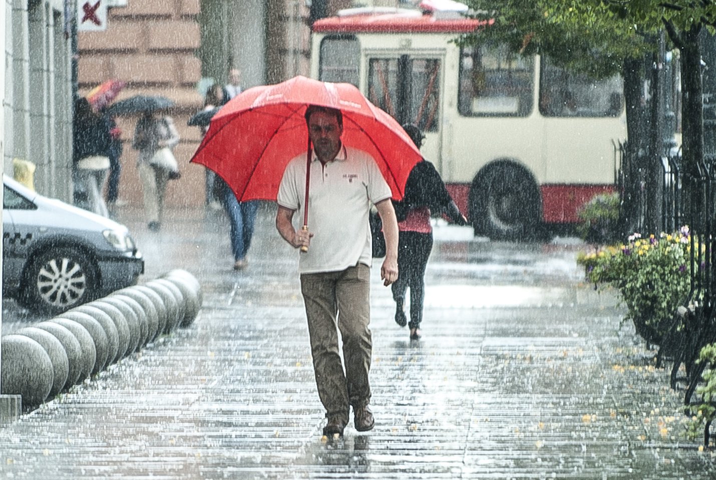Lietus Vilniuje,artėja ruduo