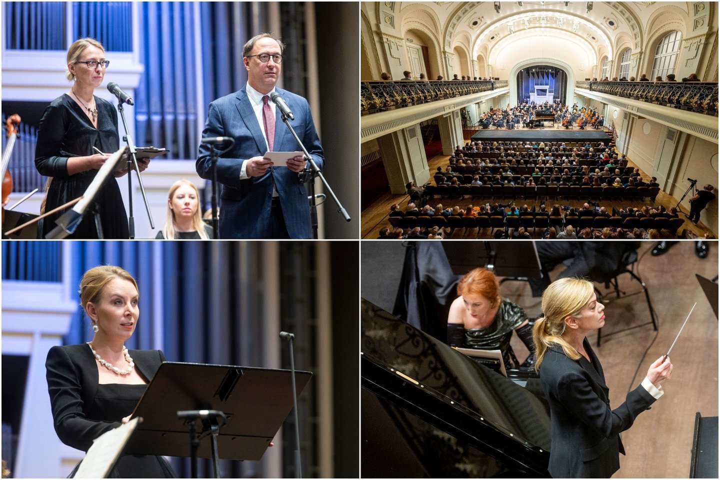  Filharmonijos koncerto „Dedikacija Rugsėjo 11-osios aukoms“ akimirkos.<br> Lrytas.lt koliažas.