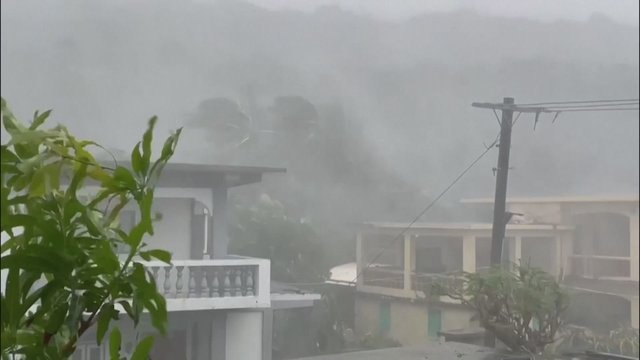 Gyventojas užfiksavo taifūną: tai viena stipriausių praūžusių stichijų