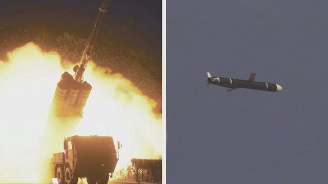 Šiaurės Korėja skelbia išbandžiusi naujas „tolimojo nuotolio sparnuotąsias raketas“