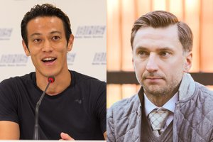 Į „Sūduvą“ užklydusią Japonijos futbolo žvaigždę pradžiugino klausimas apie D. Šemberą