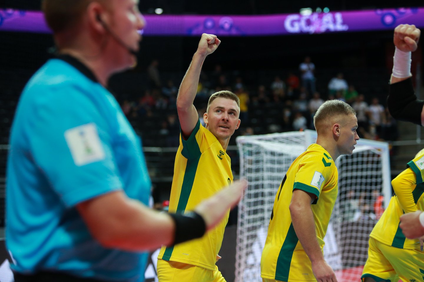 Pasaulio futsal čempionate Lietuva kausis su favoritu Kazachstanu. <br>G. Bitvinsko nuotr.