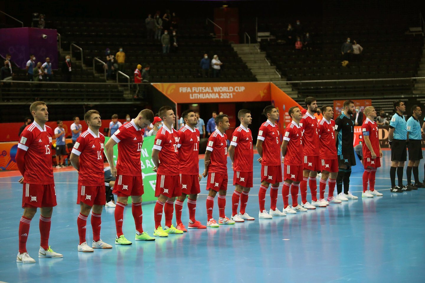  Rusijos salės futbolininkai įveikė Gvatemalos futsal atstovus.<br> M.Patašiaus nuotr.