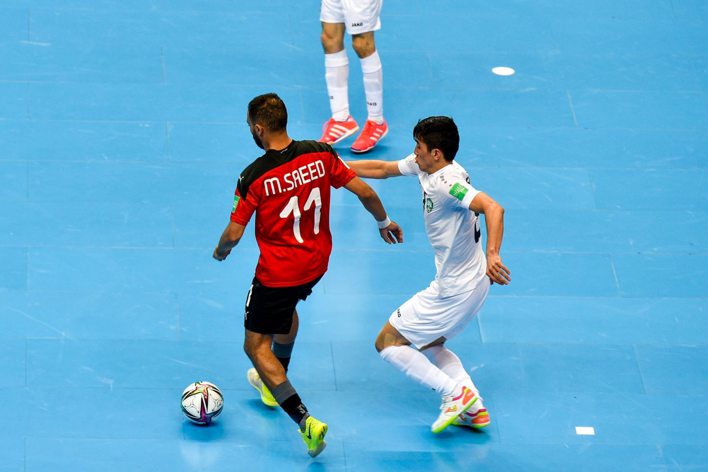  Uzbekistano futsal rinktinė po dramatiškos kovos įveikė Egiptą.<br> V.Ščiavisnko nuotr.