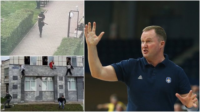Tarp išpuolio Rusijos universitete liudininkų – treneris K. Maskvytis: studentai gelbėjosi šokdami per langus