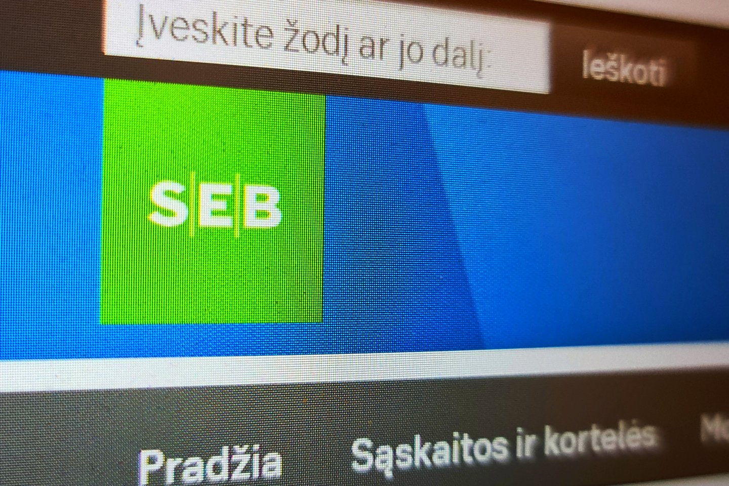  SEB bankas visose Baltijos šalyse klientams pristatė atnaujintą, labiau klientų poreikiams pritaikytą ir lengviau naršomą interneto svetainę.<br> Lrytas.lt nuotr.