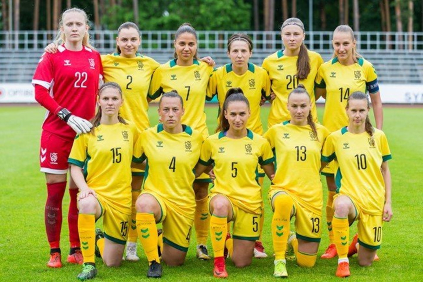 Lietuvos moterų futbolo rinktinė.<br>LFF nuotr.