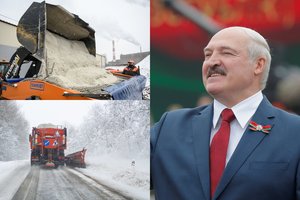 Po R. Šimašiaus prašymo įvesti sankcijas „Belaruskalij“, kelininkai skaičiuoja, kiek ilgam užteks druskos