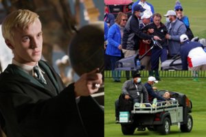„Hario Poterio“ žvaigždė T. Feltonas iš golfo aikštyno skubiai išgabentas į ligoninę