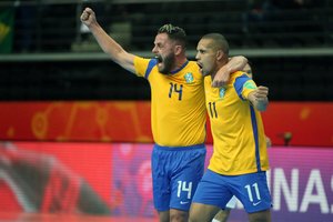 Salės futbolo čempionato favoritės Brazilijos rinktinės kapitonas Rodrigo: „Dėl titulo atiduočiau viską“