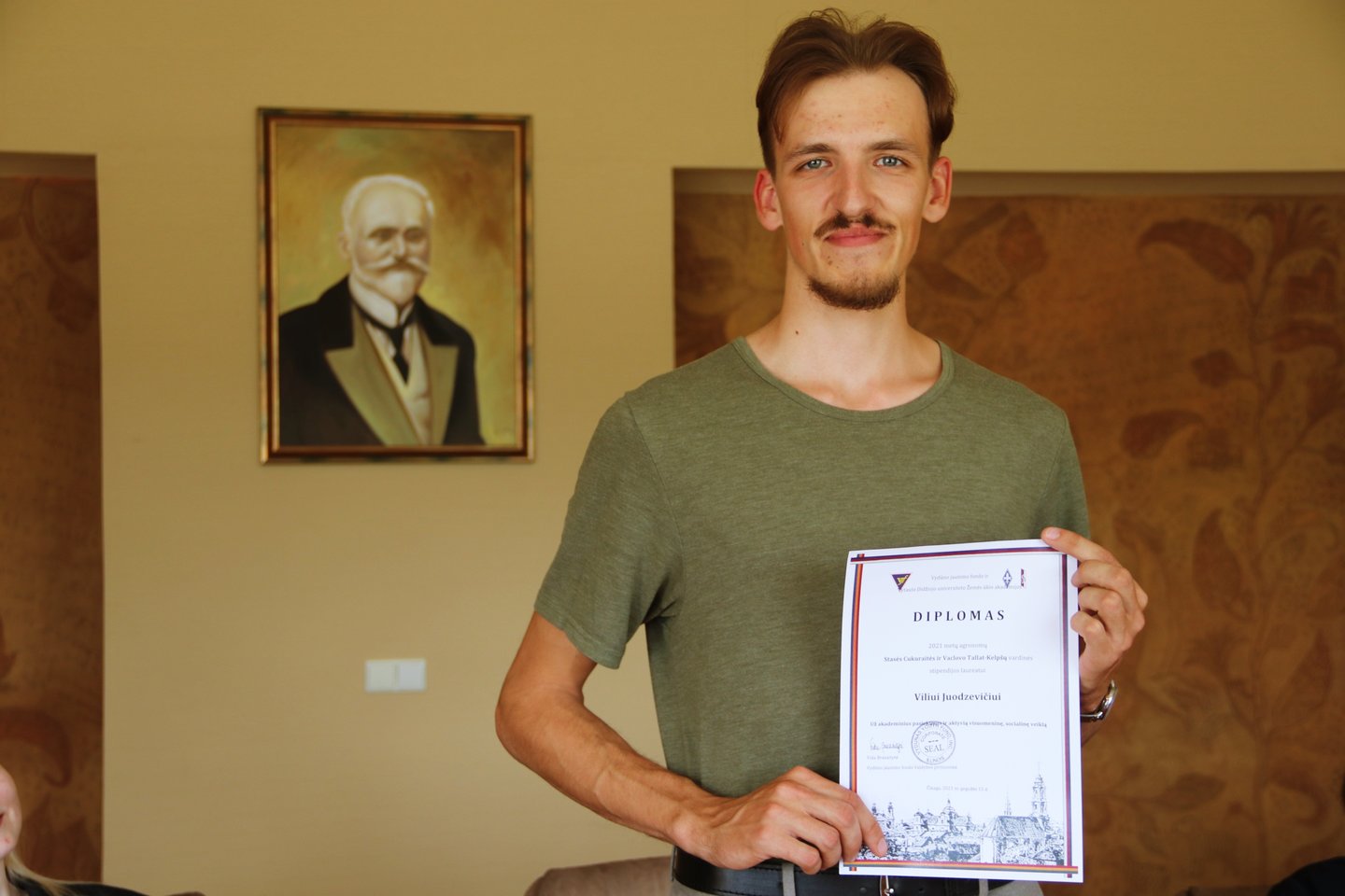 Šiemet fondo laureatu tapo VDU ŽŪA Agronomijos fakulteto studijų programos „Agronomija“ trečiojo kursto studentas Vilius Juodzevičius.