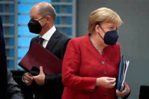 A. Merkel pasveikino socialdemokratą O. Scholzą su pergale rinkimuose