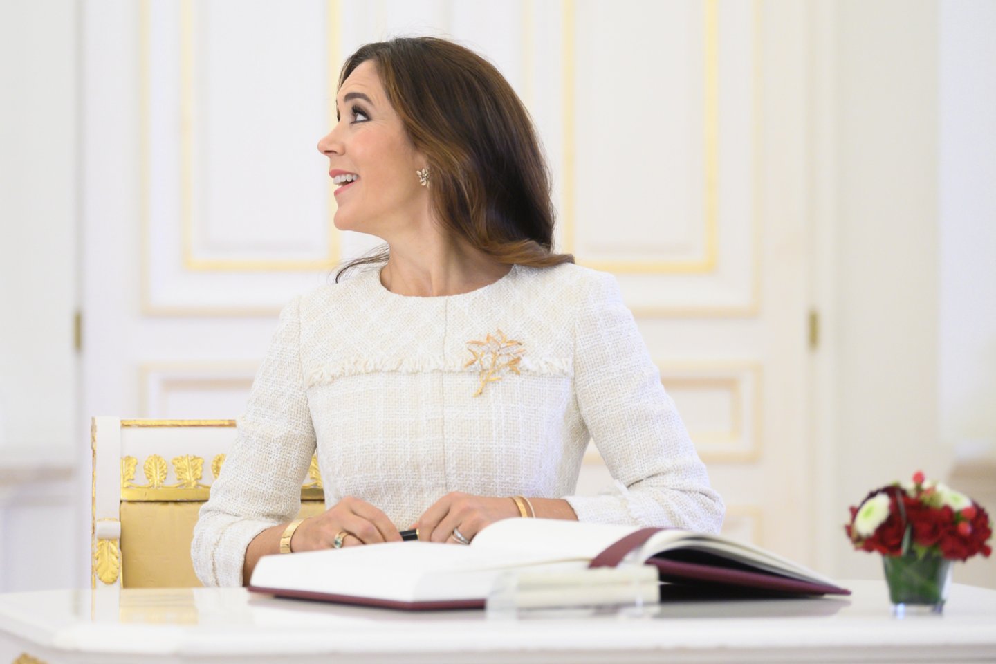 Prezidentūroje įvyko iškilmingas Danijos princesės Mary priėmimas.<br> V.Skaraičio nuotr.
