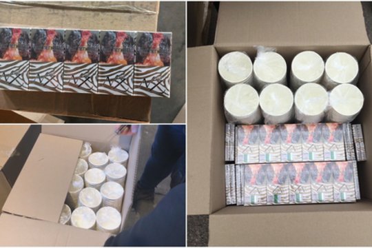 Pareigūnų nebestebina daiktais dangstoma kontrabanda: šį kartą rūkalai maskuoti popieriniais puodeliais