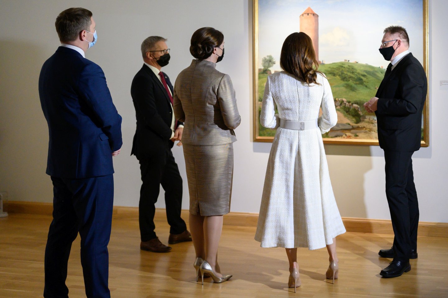 Danijos kronprincesė Mary Vilniuje atidarė parodą „Bundančios tautos. Danų tapybos „aukso amžius“.<br>V.Skaraičio nuotr.