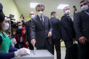 Gruzija balsuoja vietos valdžios rinkimuose, temdomuose M. Saakašvilio arešto