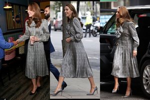 Taupioji Catherine Middleton antrą kartą pasipuošė ta pačia „Zaros“ suknele, tačiau vienas skirtumas yra