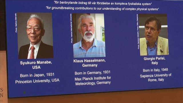 Paskelbta, kas pelnė Nobelio fizikos premiją: laurai atiteko klimato ekspertams ir fizikos teoretikui