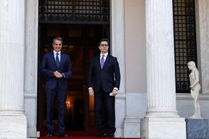 Šiaurės Makedonijos prezidentas atvyko pirmo valstybinio vizito Graikijoje