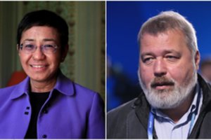 Nobelio Taikos premija atiteko žiniasklaidos laisvės gynėjams M. Ressai ir D. Muratovui