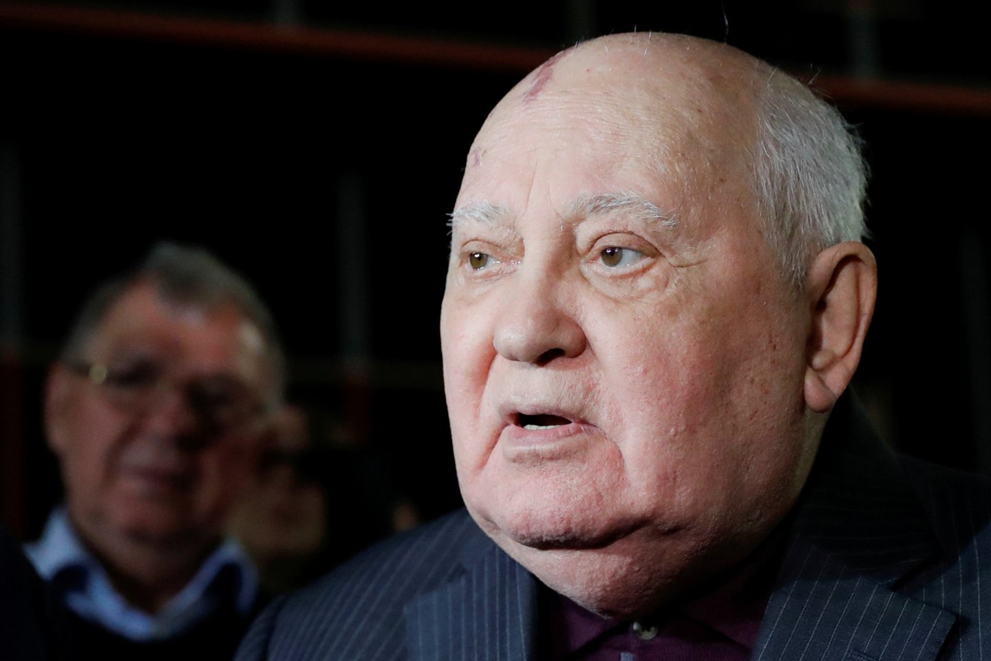 Buvęs Sovietų Sąjungos lyderis ir Nobelio taikos premijos laureatas Michailas Gorbačiovas.<br>Reuters/Scanpix nuotr.