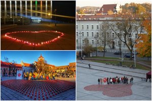 Degančios žvakutės nušvietė miestų ir miestelių aikštes: pagerbti organų donorai