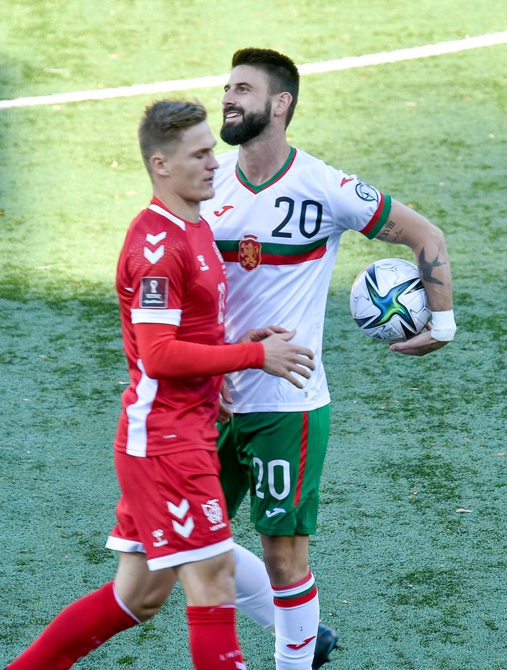 Futbolas,Lietuva-Bulgarija<br>V.Ščiavinsko nuotr.