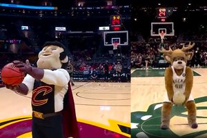 NBA ekipų talismanų siautulys: pataikė metimus iš vidurio aikštės nežiūrėdami į krepšį