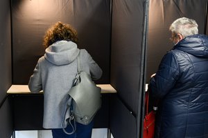 Kelmės ir Trakų rajonų merų rinkimuose aktyviausiai balsavo moterys