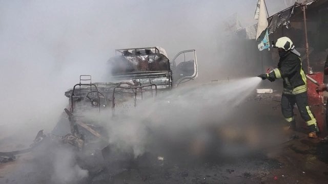 Sirijoje – teroristinis išpuolis: sprogus automobiliui žuvo mažiausiai keturi asmenys