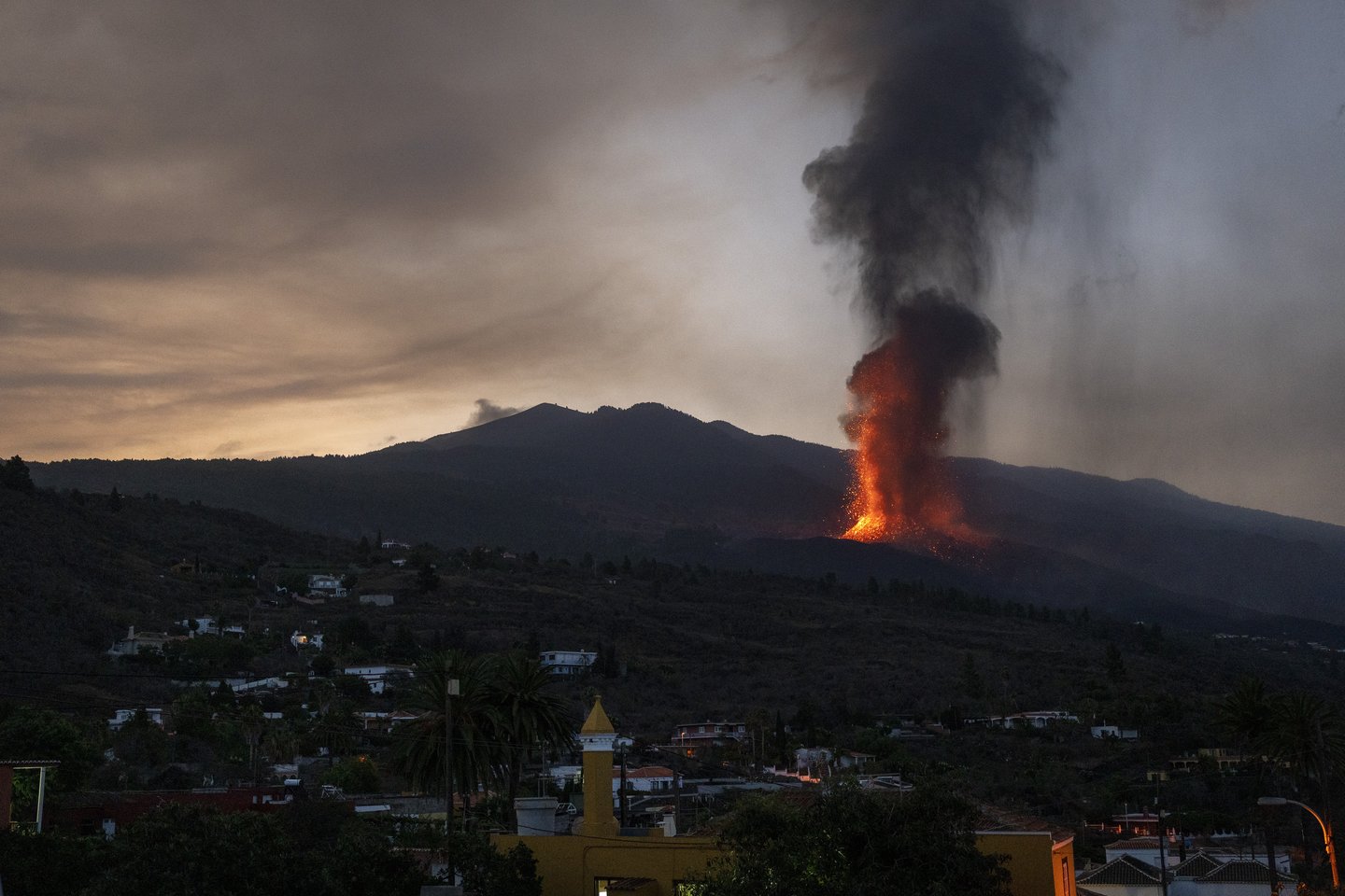 Ugnikalnis La Palmoje.<br>AP/Scanpix nuotr.