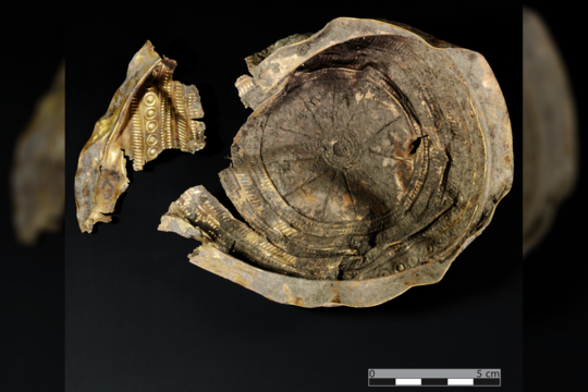 Pelkėje surastas įspūdingas senovinis aukso dirbinys