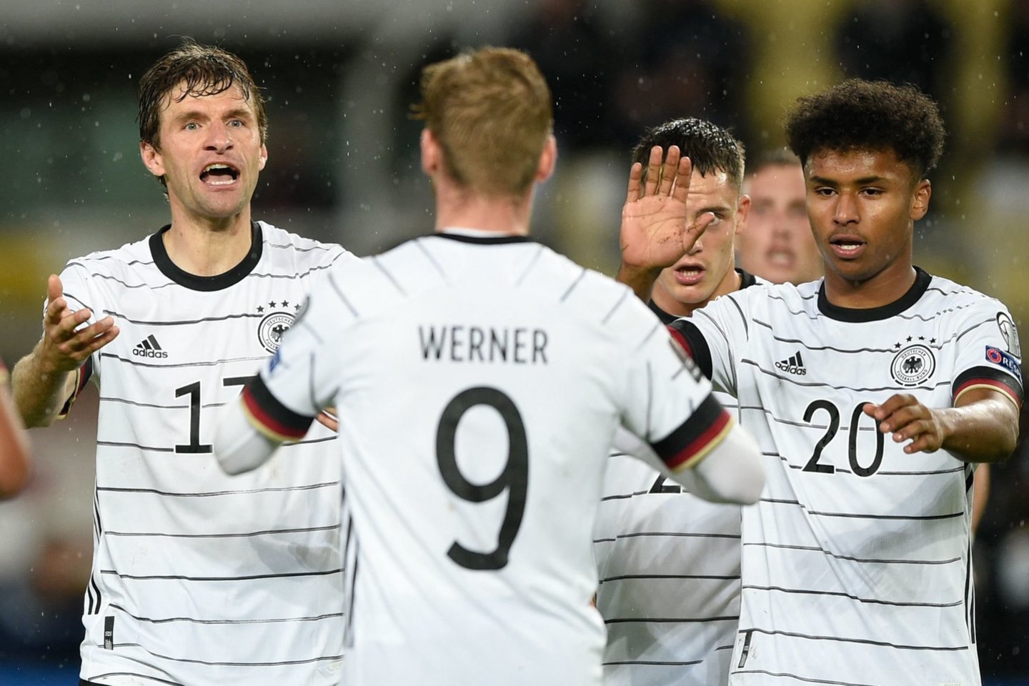 Vokietija jau turi kelialapį į pasaulio čempionatą Katare.<br>AFP/Scanpix.com nuotr.