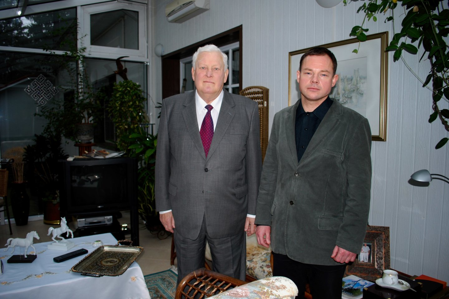  Algirdas Brazauskas ir Egidijus Knispelis.<br> Asmeninio archyvo nuotr.