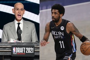 NBA bosas A. Silveris atskleidė, kiek žaidėjų pasiskiepijo nuo COVID-19 ir pasiuntė žinią K. Irvingui