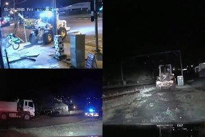 Vagies išradingumui nėra ribų: krautuvu iš parduotuvės bandė pavogti motociklus