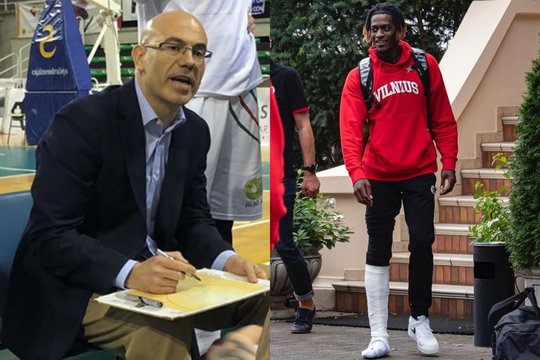 Prieš dvikovą Vilniuje – varžovų trenerio „perliukai“: aikštėje tikisi išvysti ilgai žaisti negalėsiantį „Ryto“ žaidėją