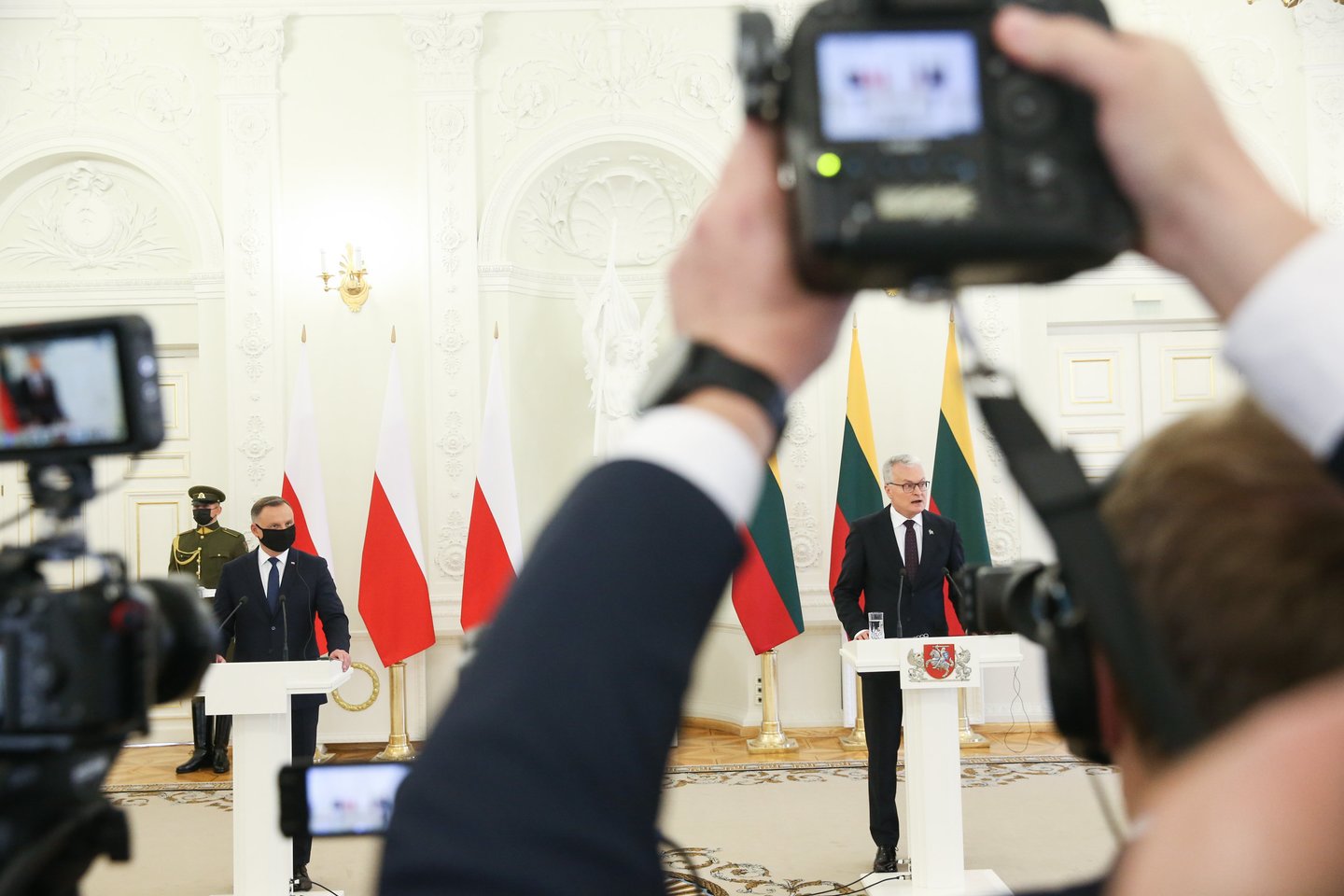 Lietuvoje lankosi Lenkijos prezidentas A.Duda.<br>R.Danisevičiaus nuotr.