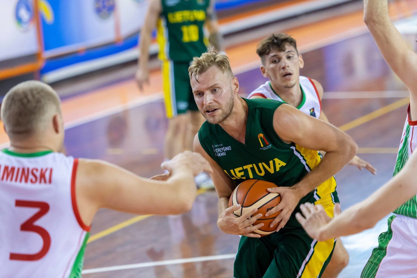 Lietuviai įveikė baltarusius.<br> A.Četkausko/LKSK nuotr.