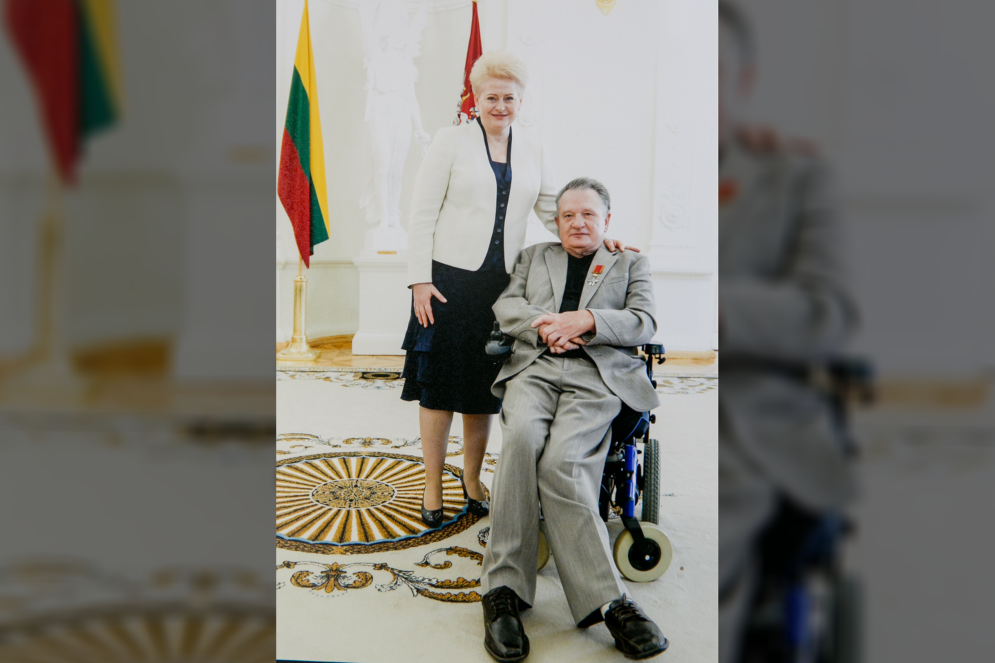 J.Mačiukevičius su D.Grybauskaite.<br>T.Bauro nuotr. 