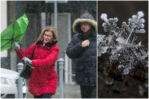 Sinoptikai perspėja: po beveik uraganinio vėjo orai stipriai atvės – pasirodys pirmosios šlapios snaigės