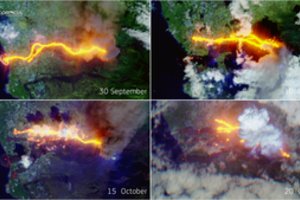 Ugnikalnis La Palmoje nerimsta: teko vėl evakuoti šimtus žmonių