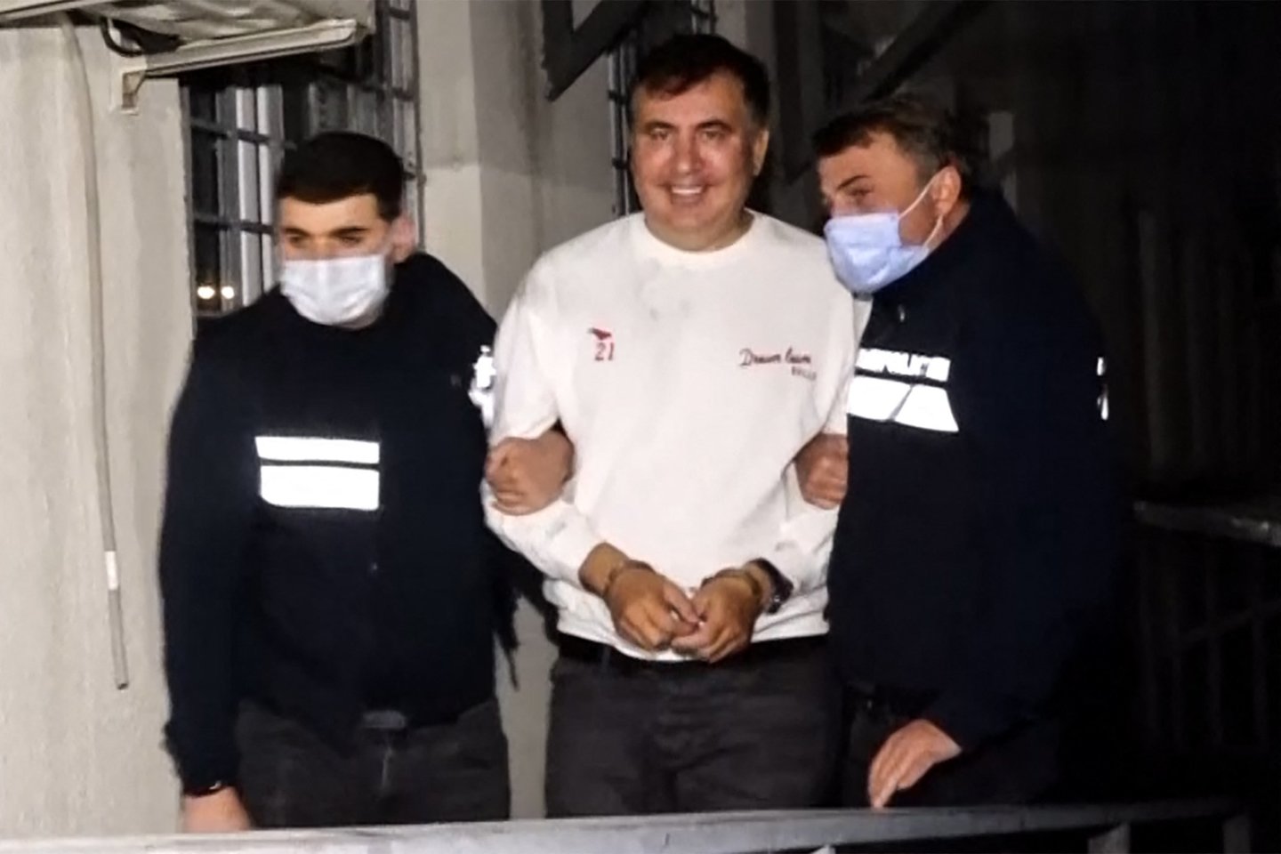 Suimtas buvęs Gruzijos prezidentas Michailas Saakašvilis.<br>AFP/Scanpix nuotgr.