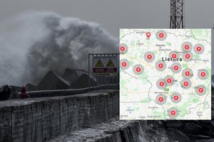 Lietuvoje siautėja galingas vėjas: Klaipėdos uoste apribota laivyba, virsta medžiai