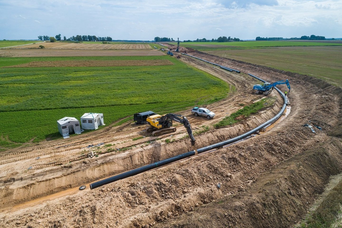 Lietuvos-Lenkijos dujotiekio projektas pasiekė finišo tiesiąją.<br>Organizatorių nuotr.