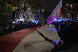 Lenkijoje minint teisės į abortą suvaržymo metines vyko protesto akcijos